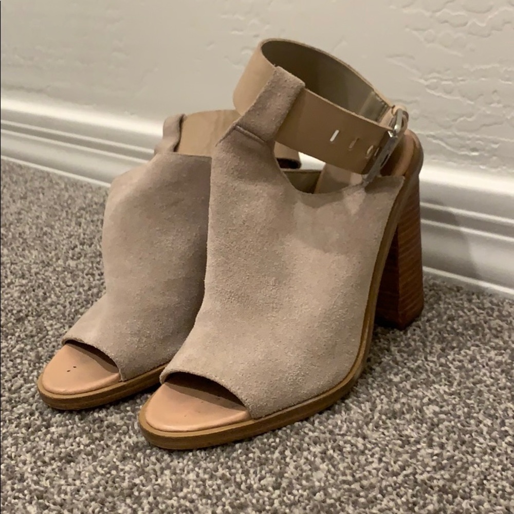 Sand Color Marc Fisher Open Ankle Booties - image 3